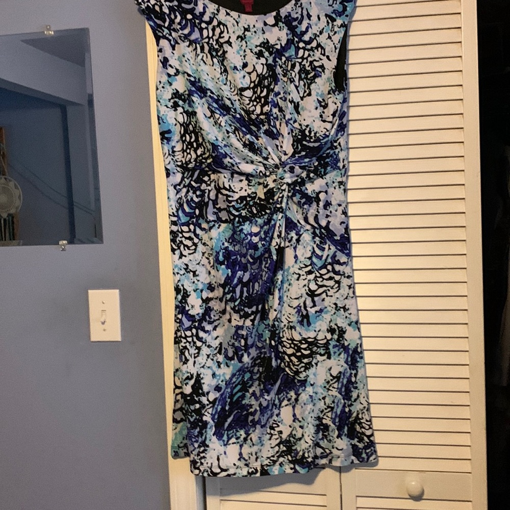 212 Collection Dress in Blues